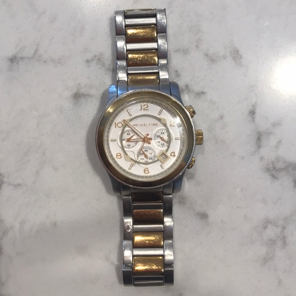 Michael Kors Other - Michael Kors Men’s Silver & Gold Watch